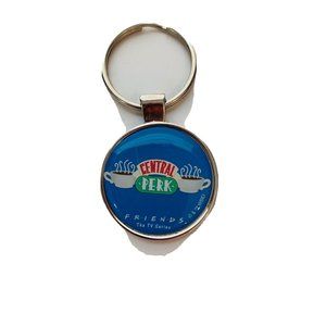 FRIENDS TV Show Blue Central Perk Key chain, Backpack Pull, Purse Charm